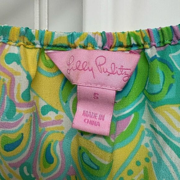 Lilly Pulitzer Elsa Top 100% Silk Size Small - Picture 3 of 5